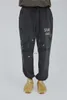 Calças masculinas sweatpants homens mulheres 1 qualidade graffiti jogger calças com cordão x1017