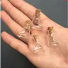 Mini corazones Forma Botellas Colgantes Vidrio pequeño con frascos de corcho Regalos Vial Transparente Claro 100 unids Buena cantidad Bxmnq