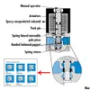 ECU 3 Port Elektronik Boost Kontrol Solenoid VAE 35A-ACA-DDBA-1BA Pirinç Silencer PQY-ECU00 Damla Teslimat