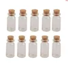 Mini flacons en verre bouteilles avec bouchons petits pots conteneurs souhaitant 50pcs 22 * 45 * 125mm 8mlbonne quantité Nqtqd