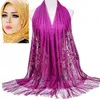 Designer Scarfs For Women Hijab Caps Underscarf Elegant Silk Headband Cap Solid Color 180x60cm