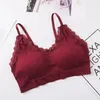 Bustiers Korsetts 3D Sexy Dessous Spitze Nahtlose Mädchen Weste Sport Bh Backless Trägerlosen Top Push Up Bralette Büstenhalter Frauen Unterwäsche