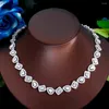 Kettingen ThreeGraces Elegant Shining Zirconia Steen Geometrische CZ Ketting Voor Vrouwen Bruids Bruiloft Sieraden PN173