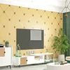 Fonds d'écran Moderne Européenne Grille 3D Papier Peint Rouleau Salon El Couloir Décoration Deerskin Velours Canapé TV Fond