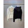 Damski projekt projektantki odzieży damski damski płaszcz mody z kapturem kurtka lekka i ciepłe ubrania uliczne biały płaszcz damski