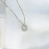 Anhänger Halsketten Box Kette Strass Kristall Zirkonia Anhänger Schmuck Kragen Colar De Plata