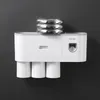 Toothbrush Holders Bathroom Toothbrush Holder Restaroom Storage Rack Toilet Wall-mounted Toothpaste Squeezer Dispenser Home Bathroom Accessories 231013