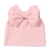 帽子の帽子born hat for Girls Princess Infant Baby Beanie With Bow Born Bady Girls Hat Cap Cotton Spring auttum Infant Beanie 231017