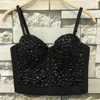 Women's Tanks Luxury Gorgeous Rhinestone Push Up Bustier Corset Sexy Wedding Night Club Party Bra Cropped Top Vest Crop Women