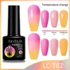 Nagellack LILYCUTE Thermo-Gel-Nagellack, 3 Schichten, Farbwechsel-Effekt, Gel-Lacke, alles für Maniküre, langanhaltende Nägel, Kunst, UV-Gel 231016