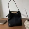 Sacos de noite Grosso Frist Layer Couro Mulher Bolsa Ombro Bolsa de Couro e Bolsas Luxo Lazer Balde Senhora Casual Tote 2023