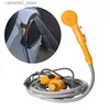 Lave-auto Camping Douche 12V Pompe haute pression électrique Randonnée en plein air Voyage Ensemble de douche portable Arrosage des plantes Lave-auto Nettoyage des animaux domestiques Q231017