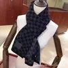 Scarves designer New vintage chessboard plaid cashmere wool autumn and winter scarf for men and women, fashionable and versatile shawl 49KN