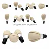 Beige Leather Manual Gear Shift Knob för Voo S60 V60 S80 V70 XC70 XC60 Spakskifter Handbollhuvudpenna