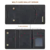 豪華なマグネット携帯電話ケースカードホルダー用iPhone 15 14 13 12 Mini 11 Pro Max Leather Wallet Pouch Split Cardバッグ