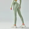 Yoga-Outfit mit nahtloser Fitness-Trainings-Leggings, 20 Farben, Sport-Stretch-Nylon-Lycra, keine peinlichen Linien, Hosen 231017