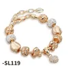 Bracelet d'amour de style familial Pan, diamant brillant, or rose, bracelet décoratif pour femme, cadeau pour petite amie, L231017