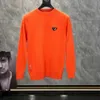 2024 Heren Truien Wol Met Letters Patroon Kleurrijke Ronde Hals Sweatshirts Knits Lange Sleeevs Unisex Outwears Warme Tops Man prad Trui S-3XL