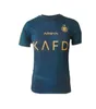 Fani TOPS TEE 2324 AL Nassr fc Ronaldo piłka nożna Mężczyźni Kids Kital Hilal Saudi Cr7 piłka nożna benzema neymar jr fanowie wersja Jersey 2023 Saud J240309