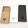 Presentförpackning 20st/lot Brown Kraft Paper Boxes Drawer Box Phone Present Craft Soap Box Jewelry Storage Box 231017