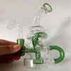 Bangs en verre vert classique Brillance gâteau fumant tuyau de tampons