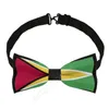 Bow Ties Polyester Guyana Flag Bowtie For Men mode casual Men's Cravat Neckwear Wedding Party Suits Tie