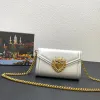 borsa a tracolla farfalla placcata oro borsa da donna di alta qualità con catena policroma di design borsa a tracolla singola mini borsa classica in pelle con patta e decorazione di perle