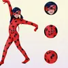 Halloween Spandex Kostuum Voor Kinderen Tiener Meisjes Elastische Verjaardag Kerst Cosplay Lady Bug Zentai Kleding Outfit Set T4342955