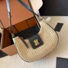 Designer weave Straw Raffias underarm Bag celiny clutch tote Womens handbag mens pochette Shoulder bags luxury summer satchel travel Crossbody Evening Beach bags