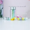 37 * 70 * 24mm 50ml Bouteilles en verre Bouchon en aluminium Transparent Clear Liquid Gift Candy Container Vide Wishing Jars 12pcsgood Qté Usvdf