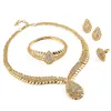 24K Gold Plated Ethiopian Jewelry Set White Stone Choker Jewelry Set Habesha Eritrea Women Trendy Jewelry228K