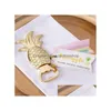 Openers 100Pcslot Arrival Wedding Bridal Favor Gifts Gold Pineapple Bottle Opener Party Favors Gift 3043838 Drop Delivery Home Garde Dhekq