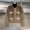 Женские куртки маленькая ароматная осенняя зима короткая изделия из искусственного меха