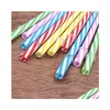 Drinking Straws 230Mm Reusable Plastic Sts Fit Colored Hard Striped For 20 Ounce 30 Mug Mason Jar 200Pcs7165163 Drop Delivery Home G Dhfoc