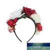 DHL Headband Costume Rose Flower Crown Mexican Simulation Rose Flower Garland Photo Props Wedding Christmas Hairbands Factory price expert design Quality Latest
