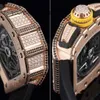 Chronograph Titanium Watch RM Wrist Watch Racing Machine Watch RM11-03 Original Diamond Set Chain Chronograph 18K Rose Gold Diamond Set D7d4