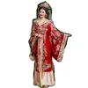 Abito da sposa Hanfu della dinastia Song Ming Abito originale Xiuhe con ricamo Phoenix Abito drago Abito da sposa nell'antica Cina