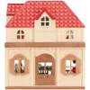Puppen Simulation Küche Wald Familie kleines Haus Doppel dreistöckige Villa Rentier Tier Modell Mädchen Puppenhaus Möbel Spielzeug Geschenke 231017