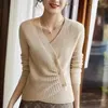 Frauen Pullover Temperament V-ausschnitt Kaschmir Strickwaren Herbst Und Winter Urlaub Strickjacke Pullover Pullover Mit Top