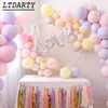 Andra evenemangsfestleveranser 144st Macaron Latex Balloons Pastell Candy Balloons Christmas Wedding Birthday Party Decorations Baby Shower Air Balloons 231017