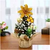 Christmas Decorations Tree 20Cm Mini Decoration Day Mall Desktop Small Drop Delivery Home Garden Festive Party Supplies Dhdsz