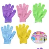 Bath Brushes Sponges Scrubbers Exfoliating Glove Body Scrubber Gloves Nylon Shower Spa Mas Dead Skin Cell Drop Delivery Home Gard Dhjir