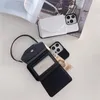 Bracelet de luxe Folio Cross Grain Sac à main Vogue Phone Case pour iPhone 15 Plus 14 13 12 11 Pro Max XR XS Élégant Fente pour carte Crocodile Motif Cuir Portefeuille Couverture arrière