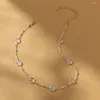 Choker Fashion Creative Crystal Stone Halsband för kvinnor Personliga kvinnors romantiska promhalsband smycken Partihandel Direktförsäljning