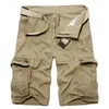 Shorts pour hommes Mode Hommes Militaire Cargo Été Armée Vert Hommes Lâche Multi-Poche Homme Casual Bermuda Pantalon