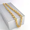 Collier et bagues en or fin jaune massif 14 carats pour hommes, chaîne à maillons de 24 à 10mm, cadeau d'anniversaire, de saint-valentin, précieux 250Z