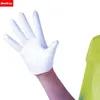 Five Fingers Gloves DooWay Patent Leather Super Short GLOVES Wet look 5" 13CM White Party Outdoor Sexy Driving Uniform Matching Finger Glove 231016