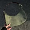 Axelväskor korsar kropp casual grön underarmspåse ny vintage het läder axel väska kvinnlig elegant handväska purseqwertyui879