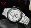 2023高品質の男性豪華な時計6 stitchesシリーズすべてのダイヤルワークメンズクオーツウォッチトップラグジュアリーブランド時計ラウンドシェイプファッションギフトボーイズエプ