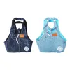 Dog Carrier Pet Tote Bag For Small Dogs Cats Jeans Cloth Breathable Travel